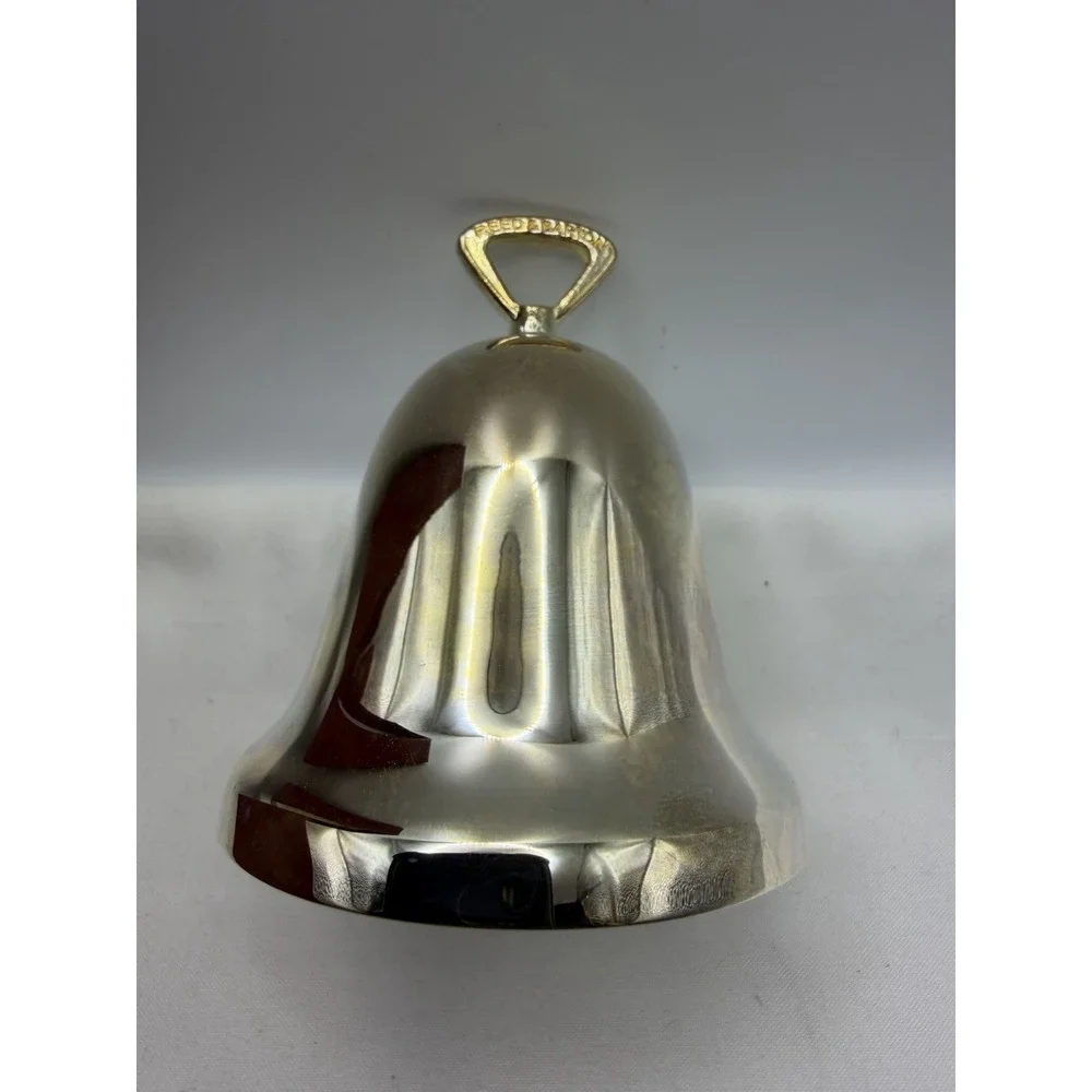 Vintage 2009 Reed & Barton Sliver Plated Christmas Bell Ornament